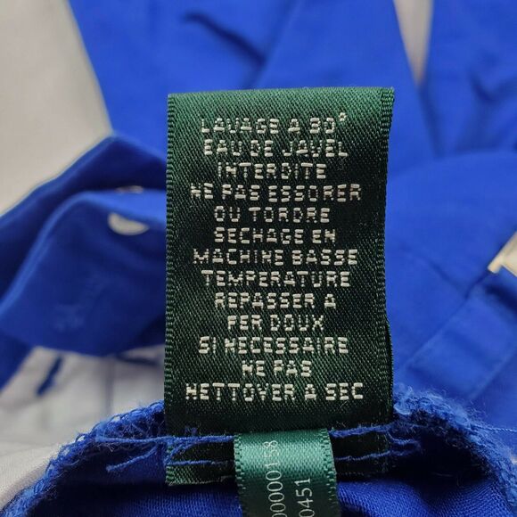 Lauren Ralph Lauren Womens Size 6 Active Crop Capri Pants Solid Blue Stretch - Picture 5 of 7